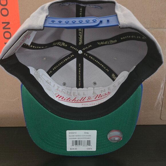 Brooklyn Dodgers Mitchell & Ness Men's Snapback Baseball Cap OSFM - Picture 6 of 9